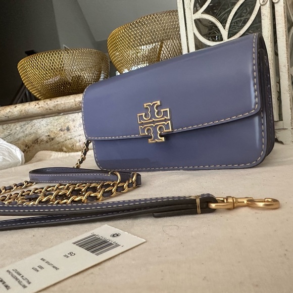 New Tory Burch Britten chain wallet crossbody with wristlet - Picture 3 of 10